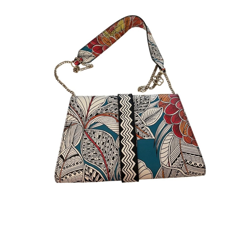 Trina Turk Womens Shoulder Crossbody Bag Multicolor Floral Print Casual - Picture 9 of 16